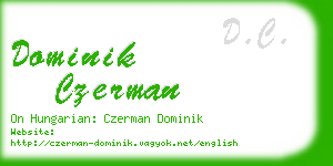 dominik czerman business card